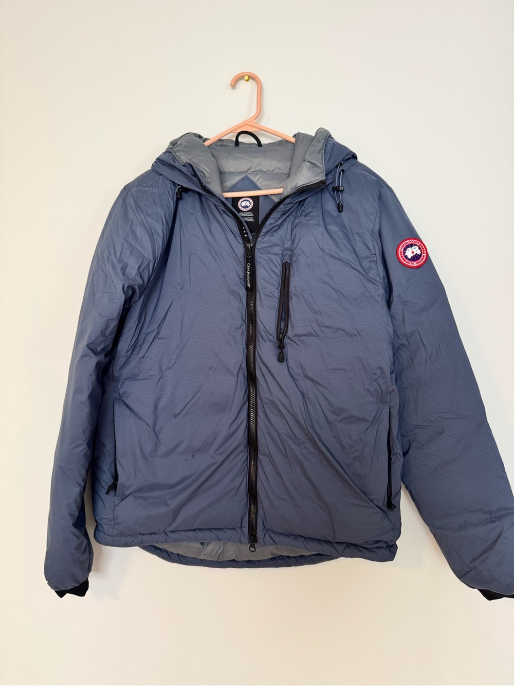 Canada Goose Men's Hooded Puffer Jacket - Slate Gray Blue